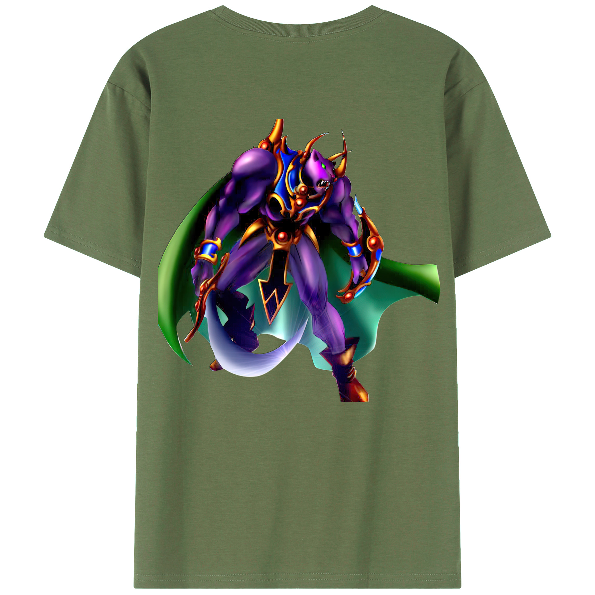 （画像用） 遊☆戯☆王 Yu-Gi-Oh! 綿100％ メンズ半袖Tシャツ（バックプリント） 通気性
